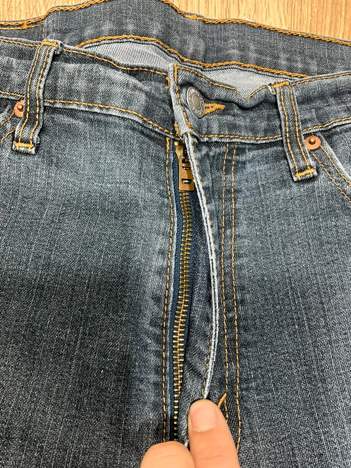 Jean Levi’s Homme 513 Slim Straight W34 L30 Vintage Noir Lvh 219 – photo 5